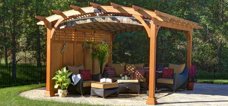 Modern Wood Pergola Installation in Signal Hill, CA